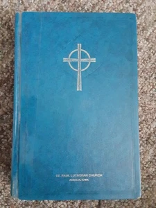 Vintage Lutheran Worship Missouri Synod Hymnal Concordia 1982 Hardcover Blue - Picture 1 of 7