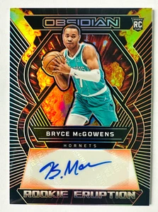 2022-23 Panini Obsidian Bryce McGowens AUTO RC SP #/50 Hornets Rookie! - Picture 1 of 3