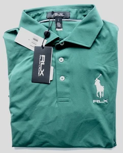 Polo Golf Ralph Lauren RLX CBS SPORTS Men’s Polo Shirt Green Large NEW With Tags - Picture 1 of 4