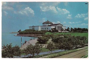 CHICAGO The Shedd Aquarium ILLINOIS POSTCARD IL By The Water 1954 - Bild 1 von 2