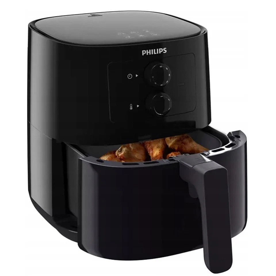 Airfryer Friteuse Sans Huile 4 1L PHILIPS 1400W - HD9200/90 - 4 Personnes - NOIR
