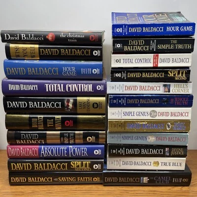 Lot of 22 David Baldacci Thriller Hardcover & Paperback Books Random Titles - Image 1 of 4