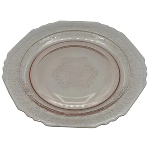 Hazel Atlas Pink Florentine Bread Cheese Salad Dessert Plate 8 5/8" Replacement - Picture 1 of 8