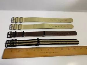 Set of 4. 22mm 0ne Piece Nylon Loop Thru Straps. Ballistic / Military Style - Picture 1 of 4