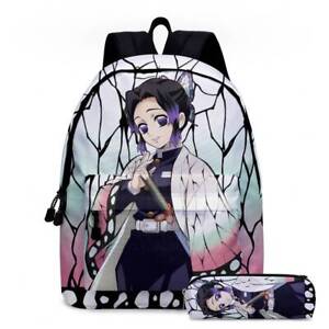 otaku Harajuku Anime Demon Slayer Kochou Shinobu Backpack bag Shoulders Bag