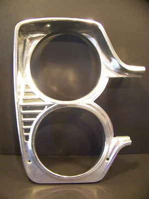 1966 PLYMOUTH FURY RH HEADLIGHT BEZEL NICE OEM SPORT FURY I II III - Image 1 of 4