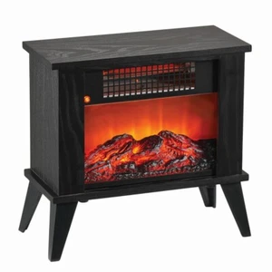 1000W Tabletop Realistic Flame Infrared Electric Space Heater Manual Thermostat - Picture 1 of 3