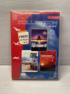 MICROSOFT FLIGHT COLLECTION - PC CD-ROM (3-DISC) - FS98 / AIRBUS 2000 / CONCORDE - Picture 1 of 3