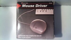 New PS/2 Standard Wired Silver Computer Mouse Golf Club Design - World Of Golf