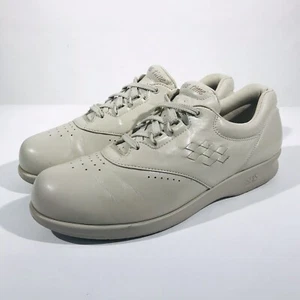 Womens SAS Tripad Comfort Free Time Beige leather oxford shoes Slim Size 9.5 AAA - Picture 1 of 8