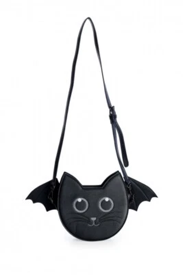Bolso de hombro Wendigo prohibido alas desmontables gótico trensym gato murciélago Foto 1 de 4