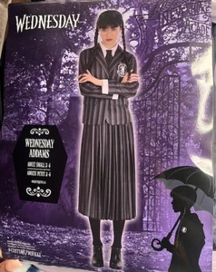 Wednesday Adams Womens Costume Size Small 2-4 - Picture 1 of 3