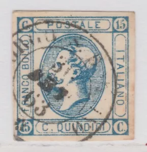 REGNO D'ITALIA 1863 15 Centesimi II Tipo Usato A30P9F41283 - Foto 1 di 1