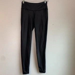 Victoria's Sport Shiny Black & Matte Black Knockout By Vicoria's Secret Tight M - Picture 1 of 7