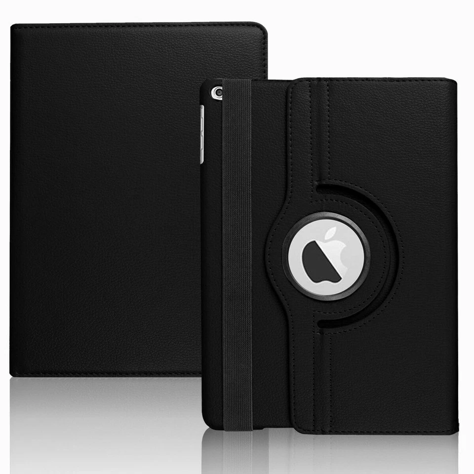 For iPad 10th 9th 8th 7th 6/5th Gen Leather Smart Flip Case Rotating Stand Cover - Image 1 of 4
