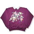 Morning Sun | Women's Vintage Floral & Bird Collared Sweatershirt