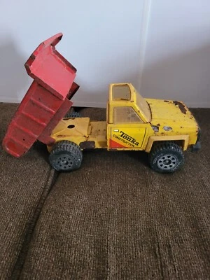 Camioneta de volteo Tonka 1983 vintage rara construcción acero #51070 amarillo/rojo Foto 1 de 4
