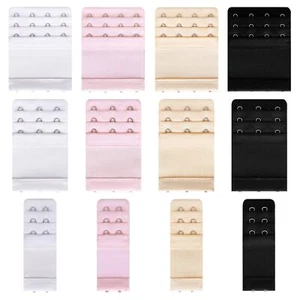 12 Pcs Women's Bra Extenders 2 Hook/ 3 Hook/ 4 Hook/ 3 Rows Elastic Bra Band ... - Picture 1 of 7
