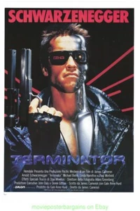 THE TERMINATOR MOVIE POSTER 27x40 Inch ITALIAN Original CP ARNOLD SCHWARZENEGGER - Picture 1 of 1