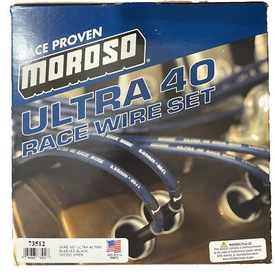 Juego de cables Moroso Ultra 40 Race 73512 para Dodge Viper *NUEVO* Foto 1 de 4