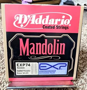 D'Addario Mandolin Strings J74 - One Set Of 8 Strings Phosphor Bronze Wound - Picture 1 of 2