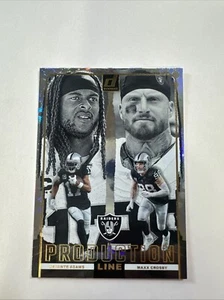 2024 Panini Donruss Production Line Devante Adams & Maxx Crosby Las Vegas Raider - Picture 1 of 2