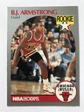 B.J. ARMSTRONG RC 1990-91 NBA HOOPS ROOKIE CARD CHICAGO BULLS #60