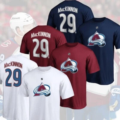 SALE 30% - Nathan Mackinnon #92 Colorado Avalanche Player Name & Number Fans - Image 1 of 4