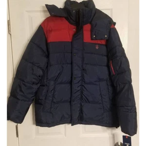 IZOD Insulated Puffer Jacket with Removable Hood LT New - Picture 1 of 12