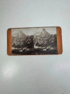 Stereoview der Hohen Tatra Anfang 1900 mit See Slowakei - Bild 1 von 2