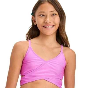 Girls' Solid Bikini Set - art class™ size XL(14) - Picture 1 of 2