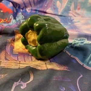 Vintage Paprika Keramik glasiert Gemüse Faux Deko Küche Dekor   - Bild 1 von 6