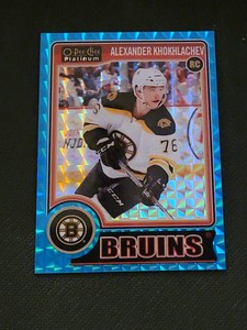 2014-15 OPC O-PEE-CHEE PLATINUM ALEXANDER KHOKHLACHEV #171 #ed 43/65 BLUE CUBES