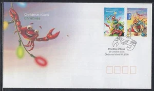 Christmas Island Scott 473-4 FDC - Edición de Navidad 2008 - Imagen 1 de 1
