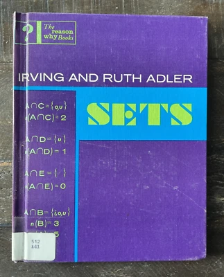 Sets (The Reason Why Books) by Irving and Ruth Adler Hardcover Book, 1967 - Image 1 of 4