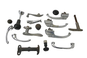 Mixed Lot Trunk Latch Art Deco Automobile Car Parts Handles Window Crank Shifter - Picture 1 of 18