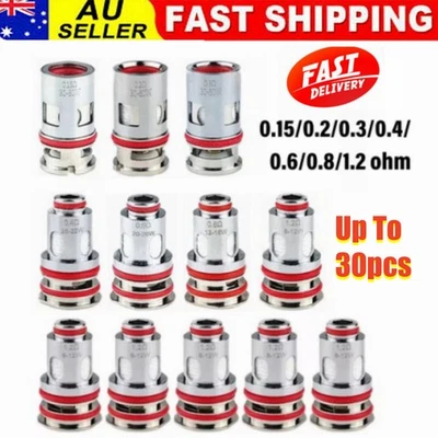 GTX Mesh Coils 0.15 0.2 0.3 0.4 0.6 0.8 1.2 Ohm Pack of 5x 10x 15x Replacement@ - image 1 of 4