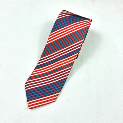 Corbata Giorgio Armani seda rayas años 90 de colección ajustada 56 x 2,5 Foto 1 de 4