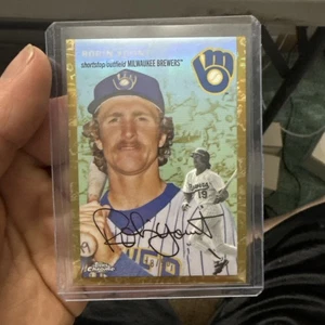 2023 Topps cromo platino aniversario - Robin Yount platino toile crema/50 - Imagen 1 de 3