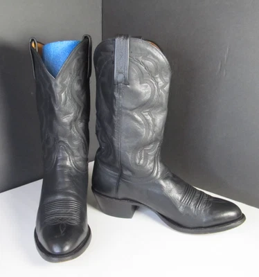 Botas occidentales Lucchese 2000 de cuero de alce negro T2000R4‎ talla 8,5 EE D#2 Foto 1 de 4