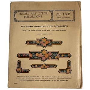 Vintage 1920s McCall Art Medallions For Decoration No. 1568 - Picture 1 of 4