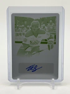 2015-16 Leaf Metal Autographed Printing Plate Yellow #BA-TF1 | Tye Felhaber 1/1 - Picture 1 of 2