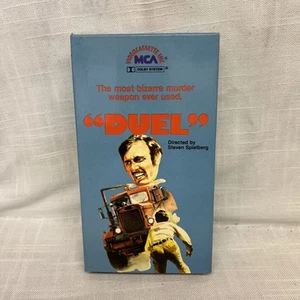 Duel 1971 VHS Steven Spielberg MCA Rare Blue Cover Great Condition! - Picture 1 of 9