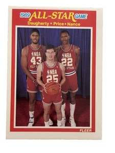 Excellent: Vintage 1989-90 FLEER Brad Daugherty, Mark Price, Larry Nance AS Card - Picture 1 of 2