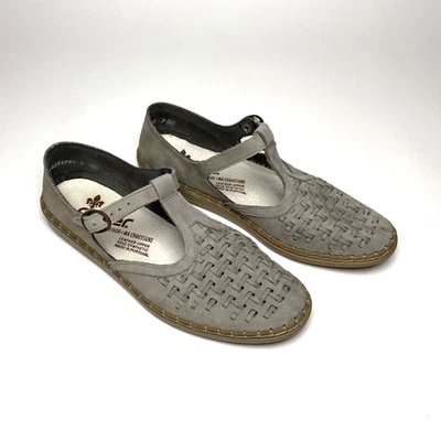 Zapatos Rieker Basket Weave Mary Jane para mujer talla 6 cuero topo cómodos planos Foto 1 de 4