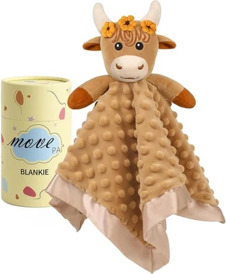 Manta de seguridad para bebé Highland Cow Loveys para bebés niñas, 16" suave bebé L Foto 1 de 2