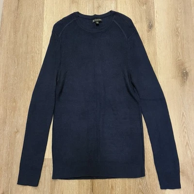Suéter de punto azul marino manga larga INC International Concepts para hombre M Foto 1 de 4