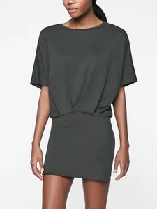 Athleta Black Olive Pronto Pleated Dress #291869 NWT! S Small - Picture 1 of 2