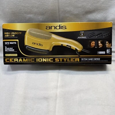 Secador de pelo Andis Ceramic Ionic Styler nuevo dorado HS-2 1875W Foto 1 de 2