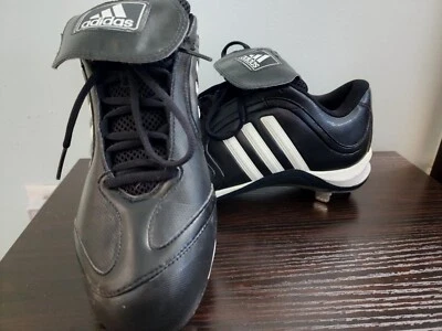 Adidas SM Excelsior 6 Low Womens Softball Cleat Size 10 Black White Metal Shoe - Image 1 of 4